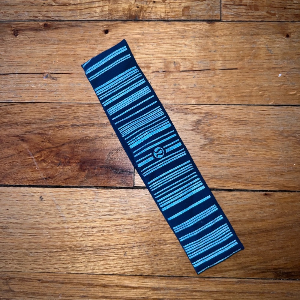 Lululemon Athletica Teal Blur Striped Active Women’s Headband